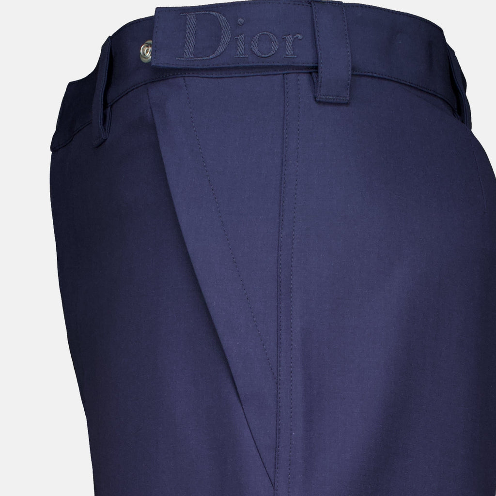 Cargohose aus marineblauer Wolle
