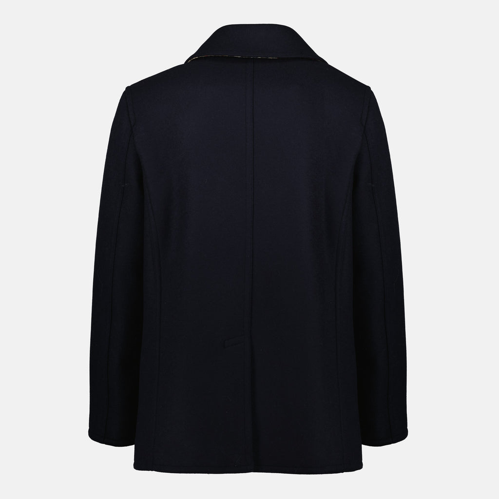 Burberry coat, wool coat, men's outerwear, classic coat, autumn winter fashion