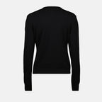 モンクレールの女性用ブラックバイマテリアルカーディガンの画像 - シーズン秋冬2025 - 詳細ビュー2