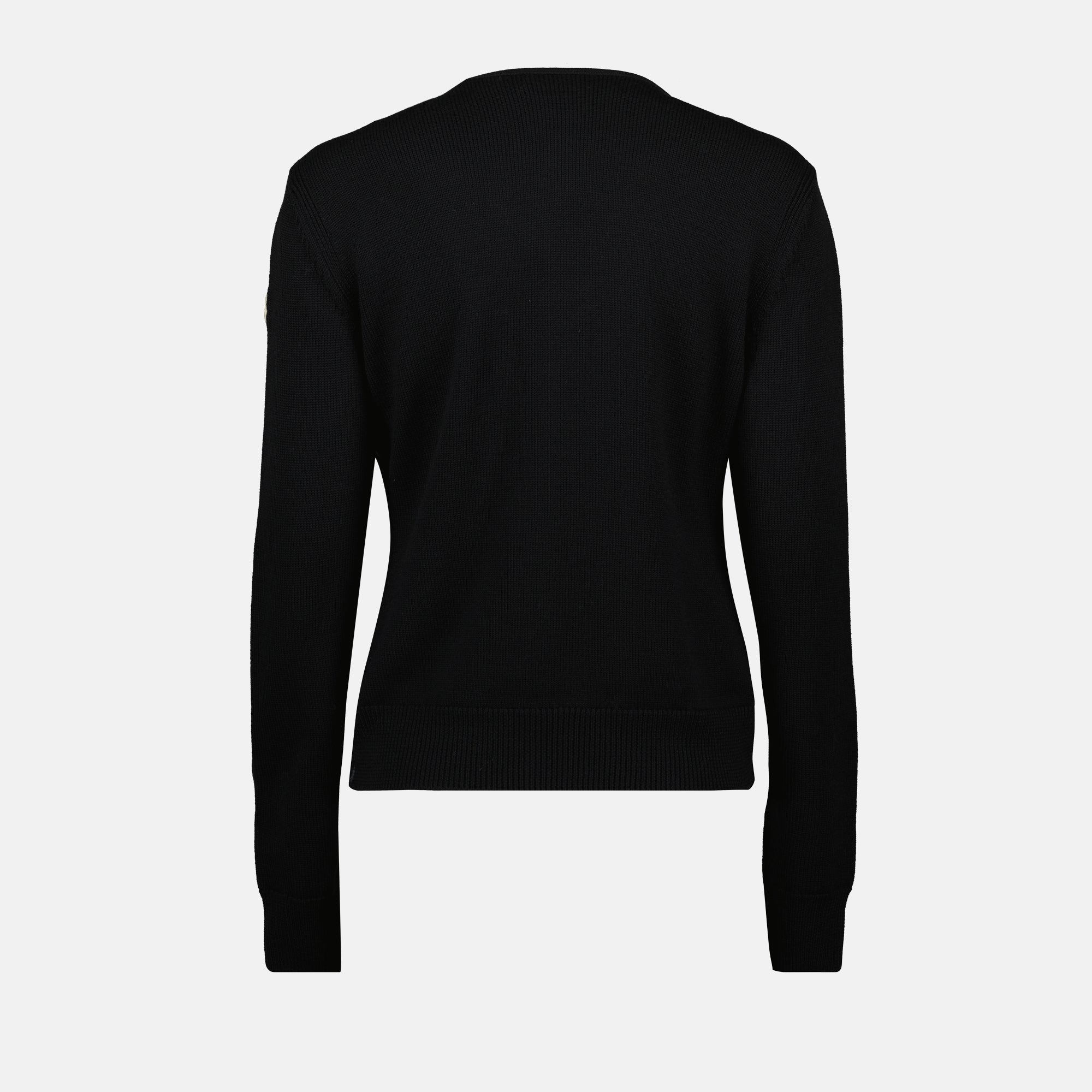 モンクレールの女性用ブラックバイマテリアルカーディガンの画像 - シーズン秋冬2025 - 詳細ビュー2