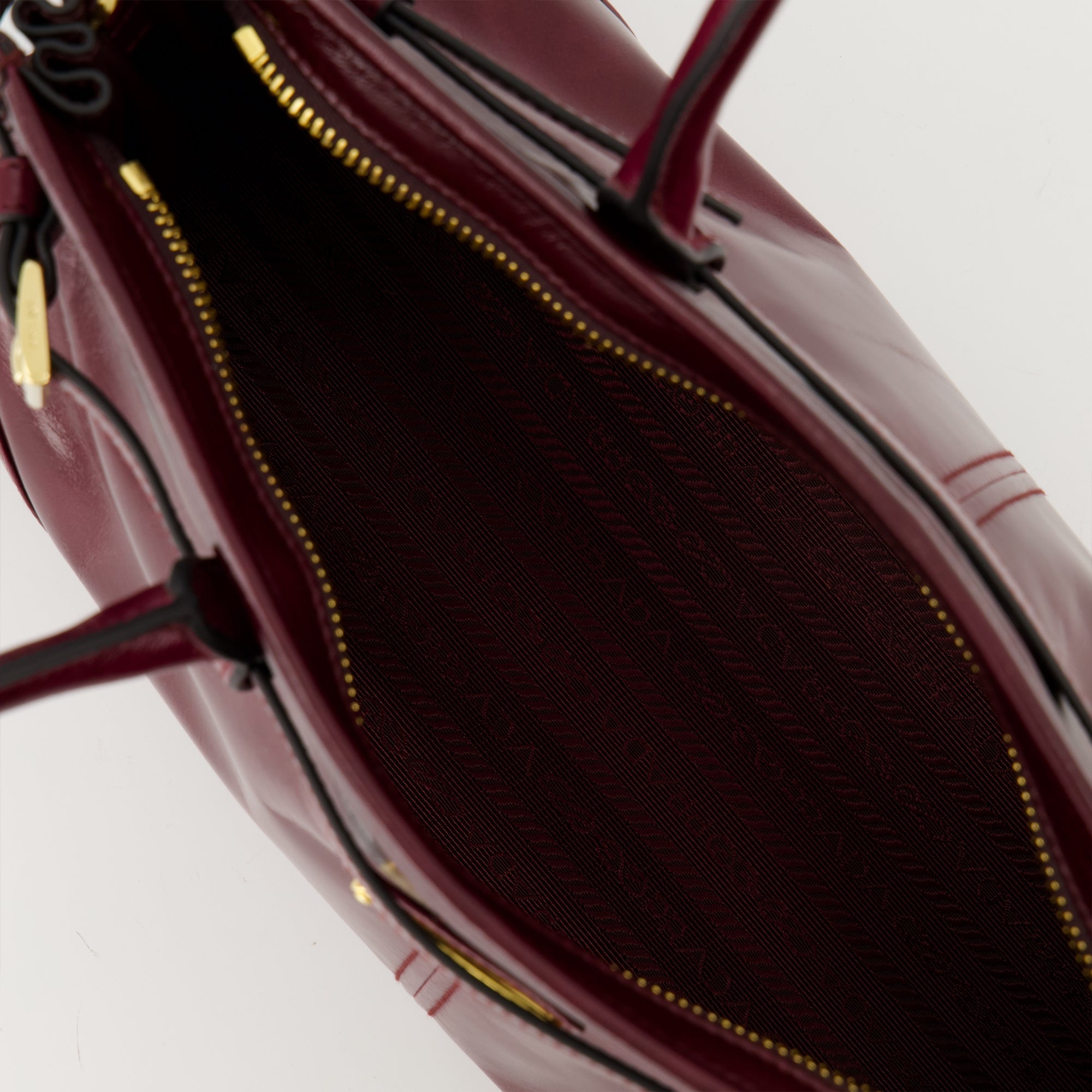 Bonnie Bordeaux Bag, Prada handbag, calf leather bag, designer accessories, stylish handbag