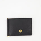 Versace wallet, textured leather wallet, Medusa Biggie, luxury accessories, black wallet