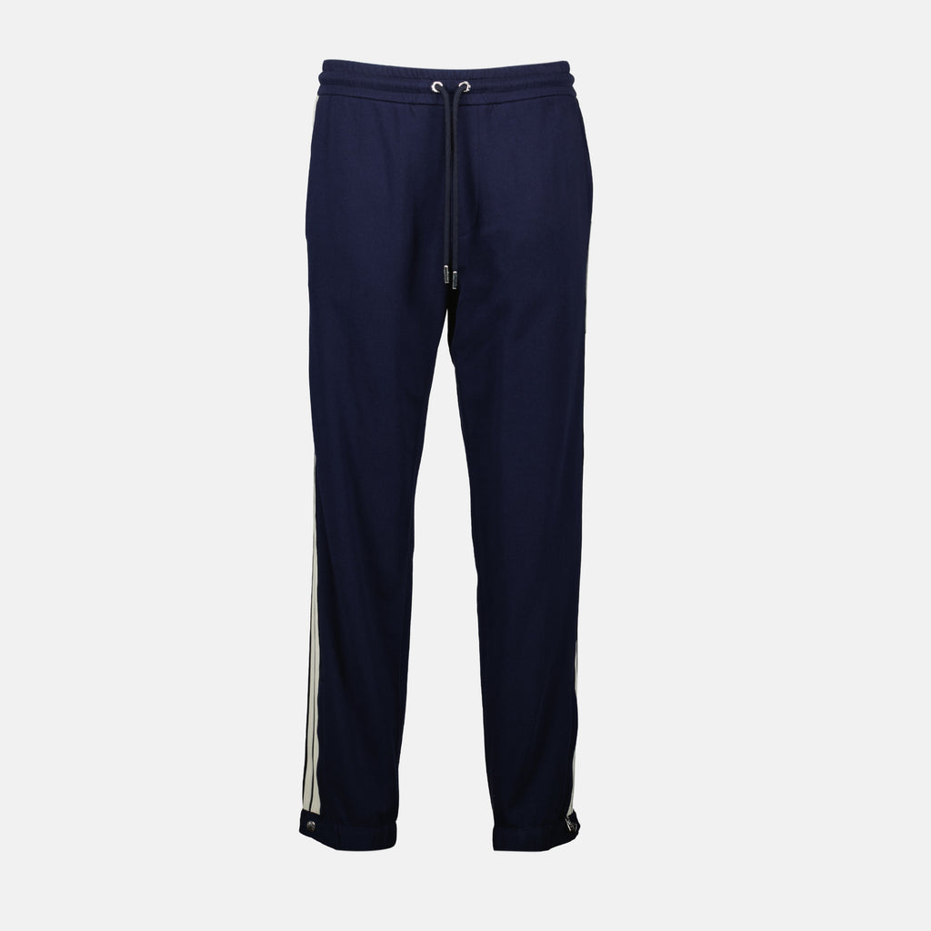 Image of Navy Sweatpants by Moncler for Men - Season Spring-Summer 2025 - Front View