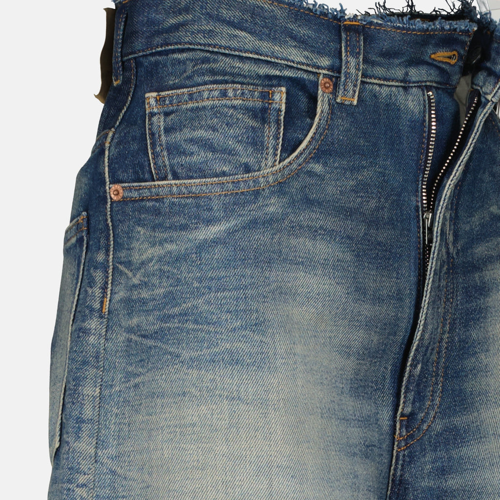 high waisted wide leg jeans mm6 women 15618306212220