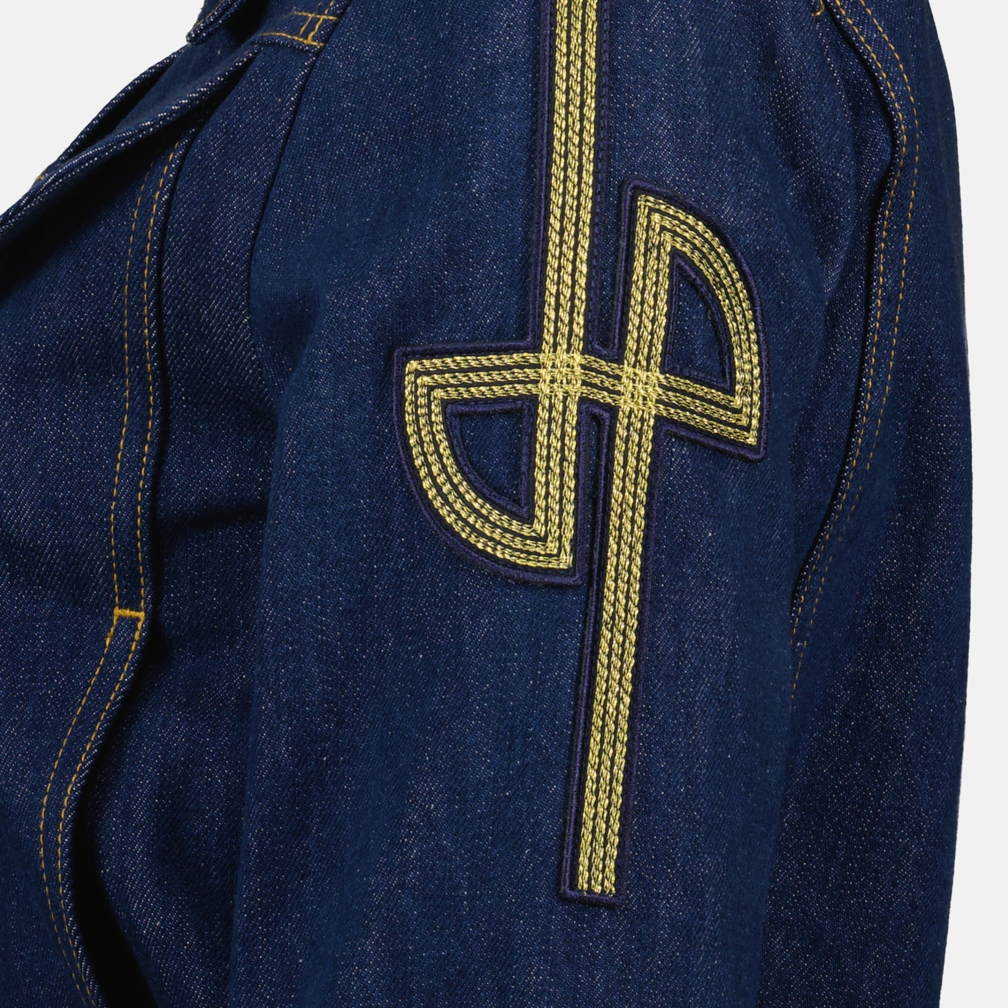 denim jacket, Patou, blue jacket, embroidered denim, Autumn-Winter 2025