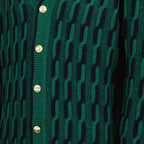 two-tone cardigan, cable knit sweater, wool cardigan, Drôle de Monsieur, Spring-Summer 2025