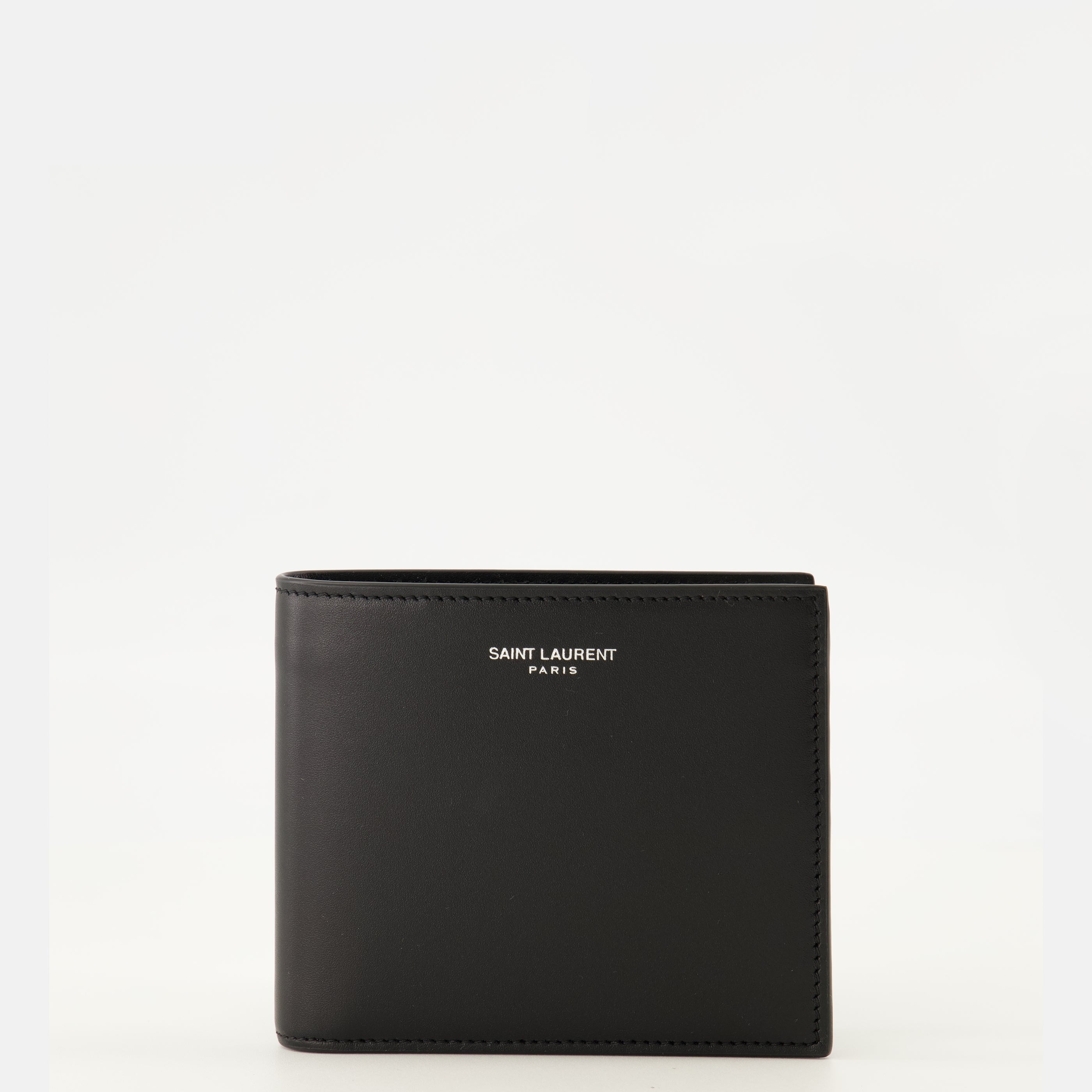 Schwarze Lederbörse Paris