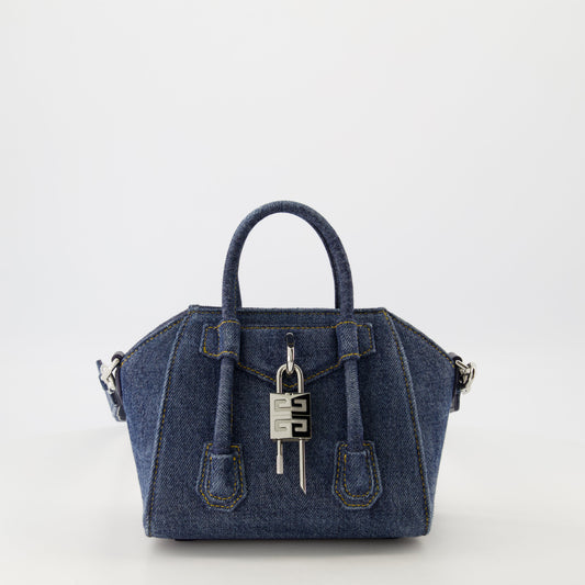 denim bag, Givenchy Antigona Toy, designer handbag, everyday bag, chic accessory