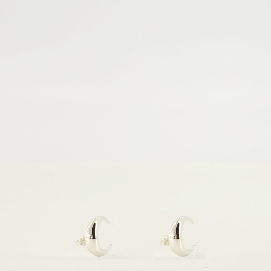 Boucles d'oreilles Lune Argent