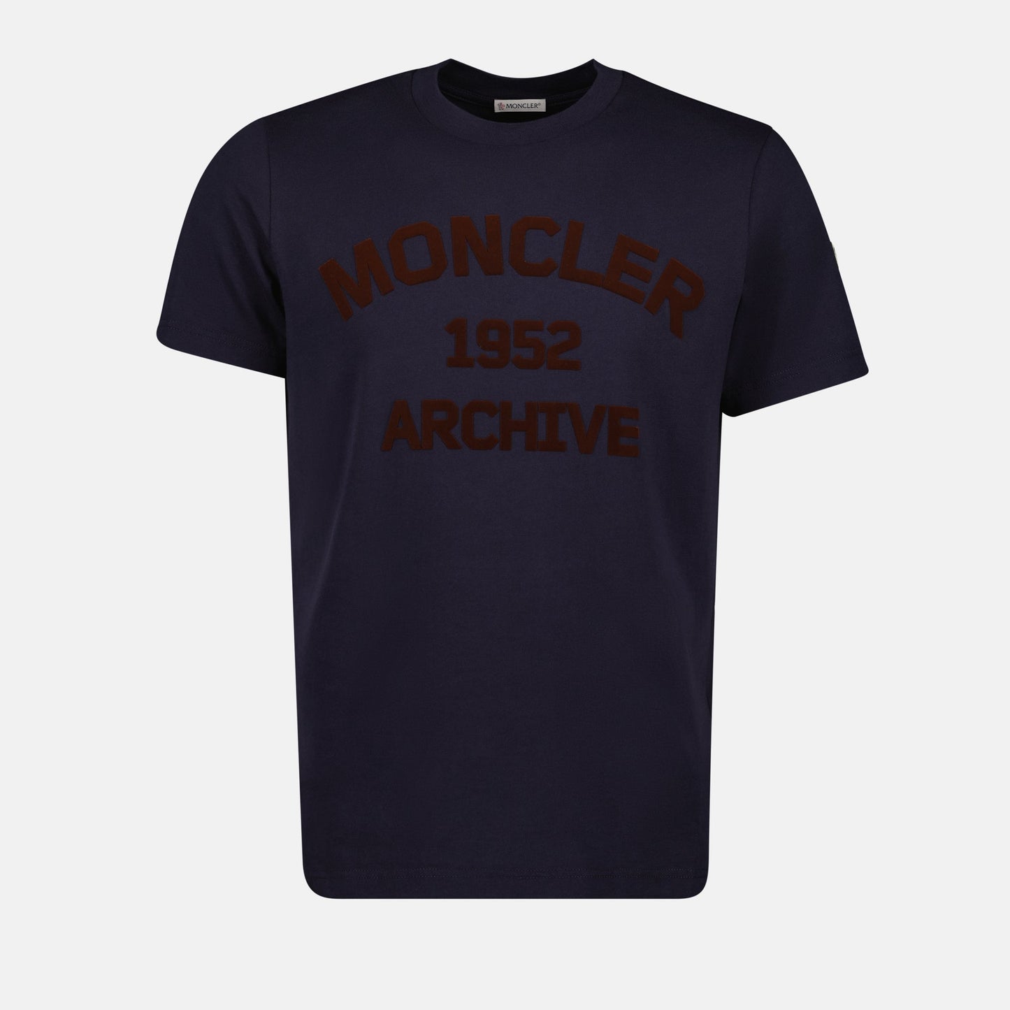 Navy T-shirt, Moncler T-shirt, Logo T-shirt, Cotton T-shirt, Luxury Tee