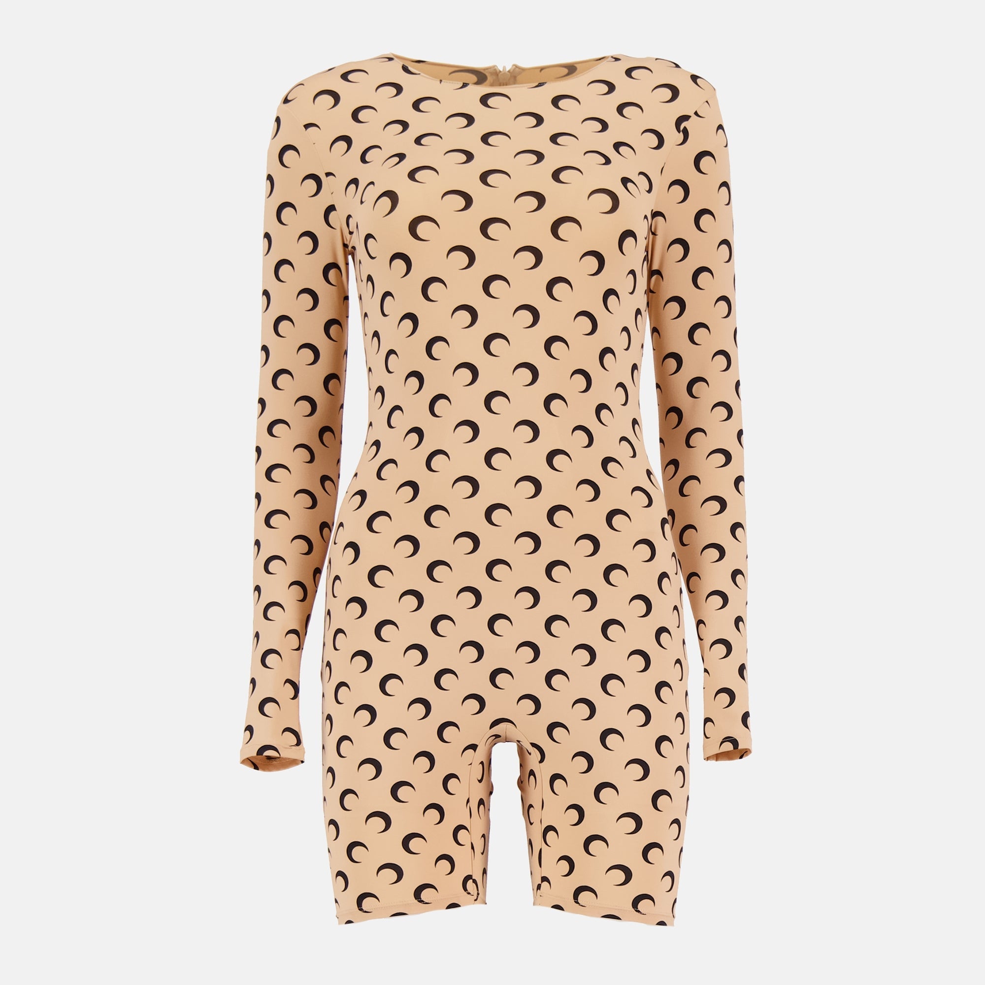 Jersey Moon combination, Marine Serre, Autumn-Winter 2025, moon print clothing, short combination dress