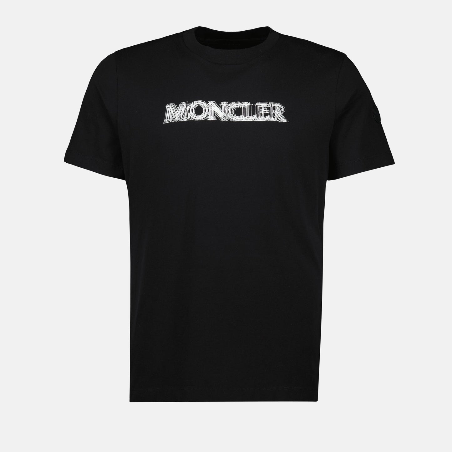 black t-shirt, Moncler, casual wear, cotton t-shirt, Spring-Summer 2025