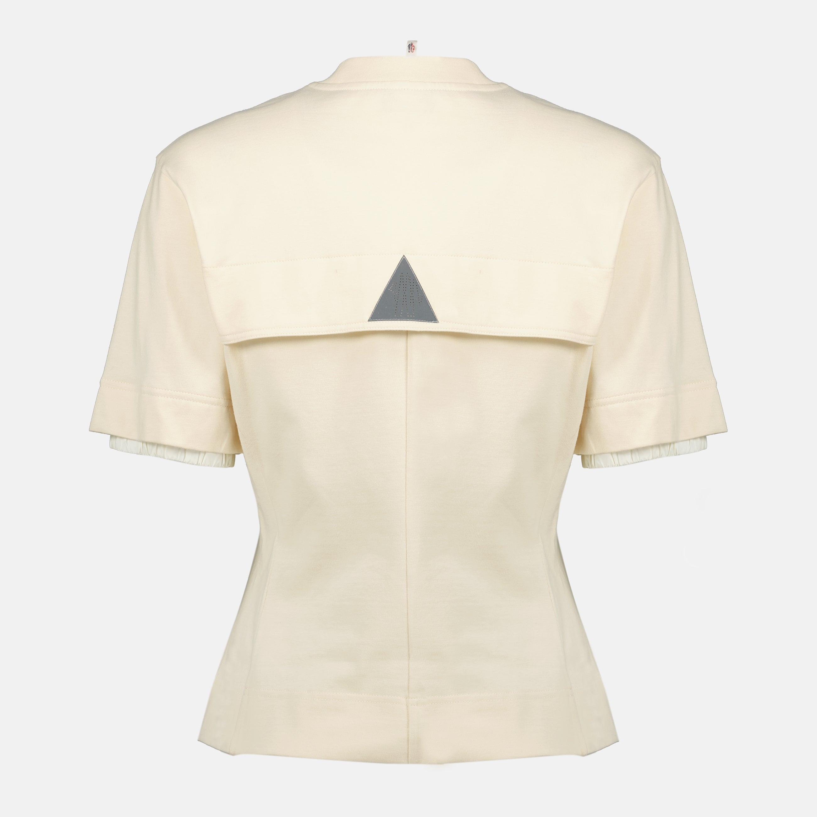 Image of White Logo T-Shirt by Moncler Grenoble for Women - Season Spring-Summer 2026 - Back View