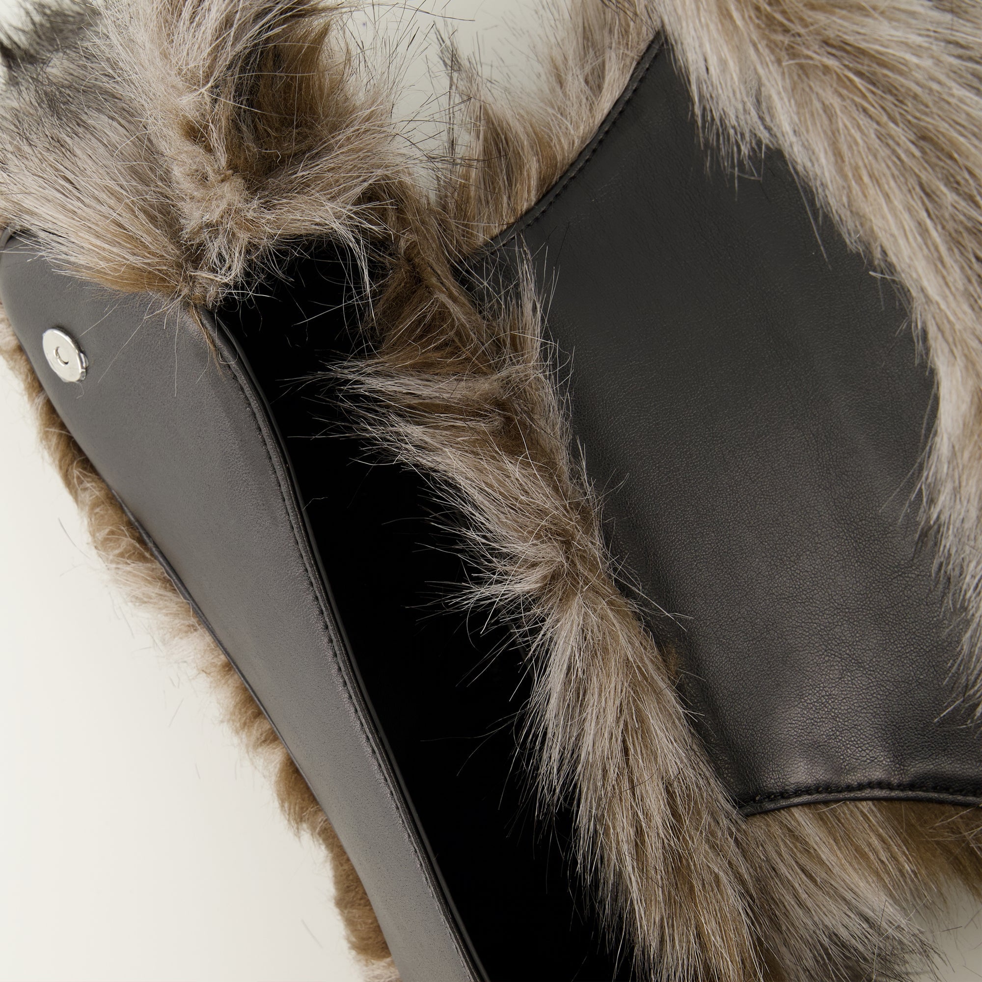 Diesel bag, faux fur, elegant accessory, sophisticated design, autumn-winter collection