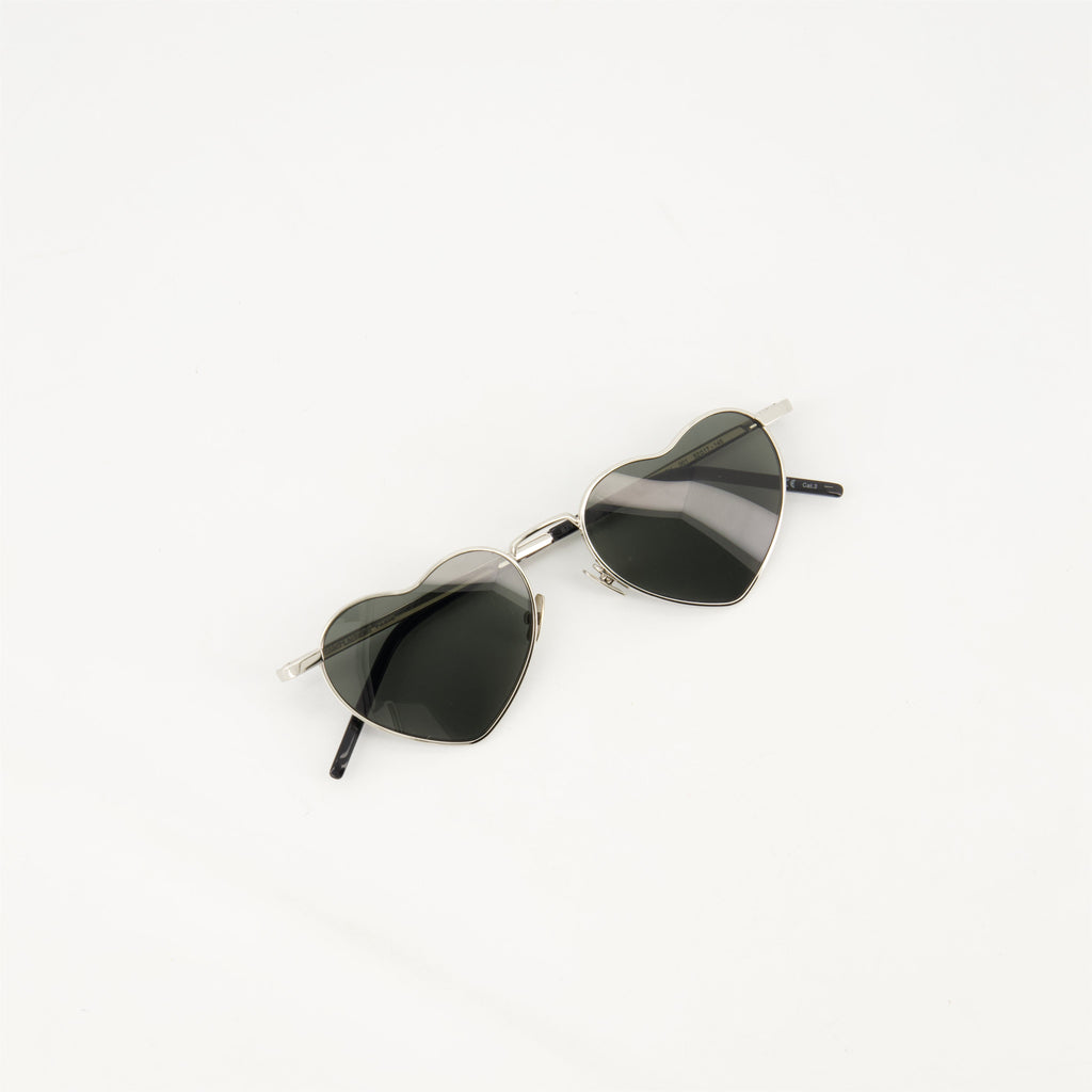 SL 301 LOULOU sunglasses, Saint Laurent eyewear, silver sunglasses, UV protection sunglasses, unisex sunglasses