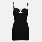 Imagem do Vestido Preto Mini de Christopher Esber para Mulheres - Temporada Outono-Inverno 2025 - Vista Traseira