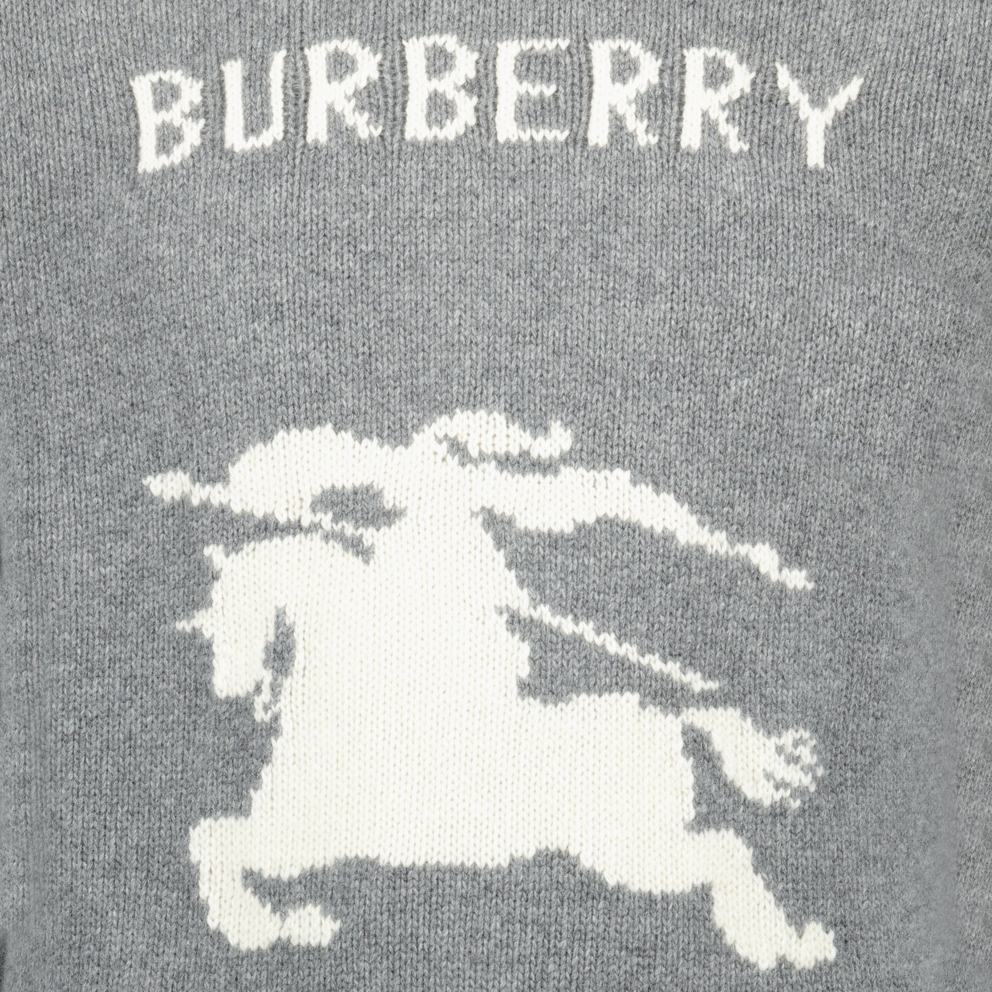 Image de l'article Pull en laine et cachemire EKD gris de la marque Burberry pour Homme - Saison Printemps-Été 2026 - Vue détaillée_1