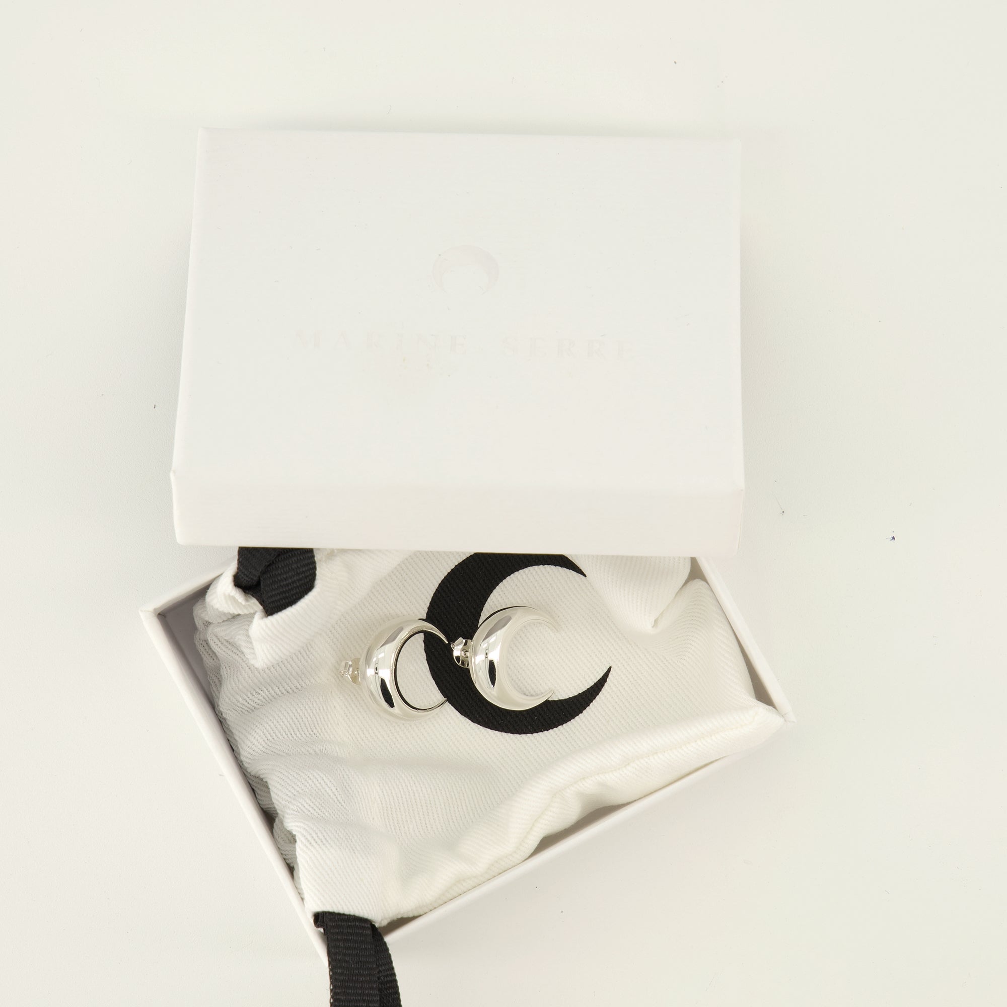 Boucles d'oreilles Lune Argent