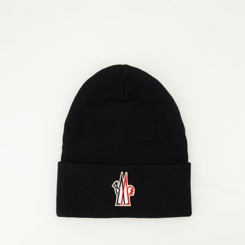 Ribbed Knit Wool Beanie