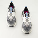 True Act sneakers, grey fabric sneakers, luxury sneakers, rubber sole sneakers, designer sneakers