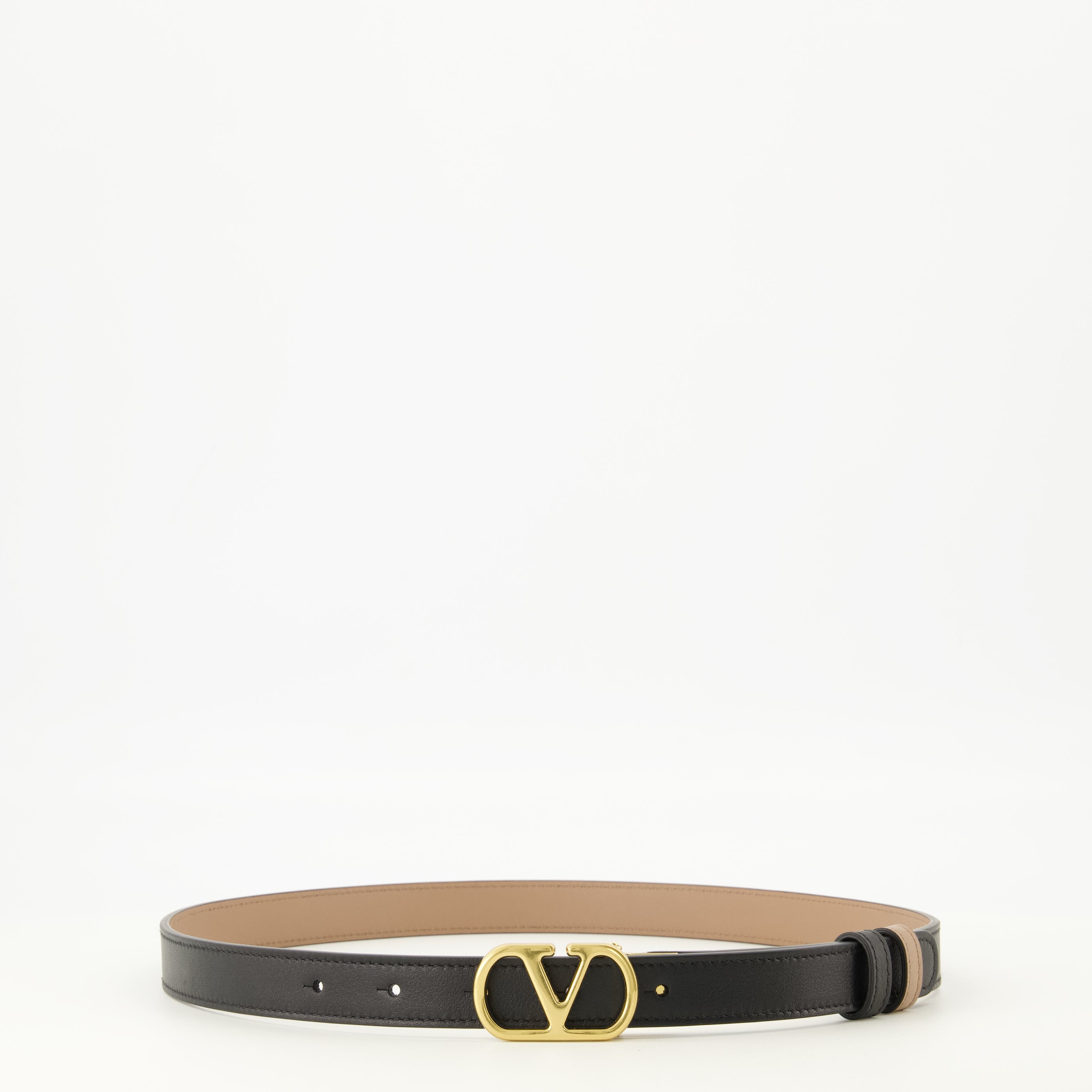 Cintura Reversibile Vlogo Beije e Nera 20 mm