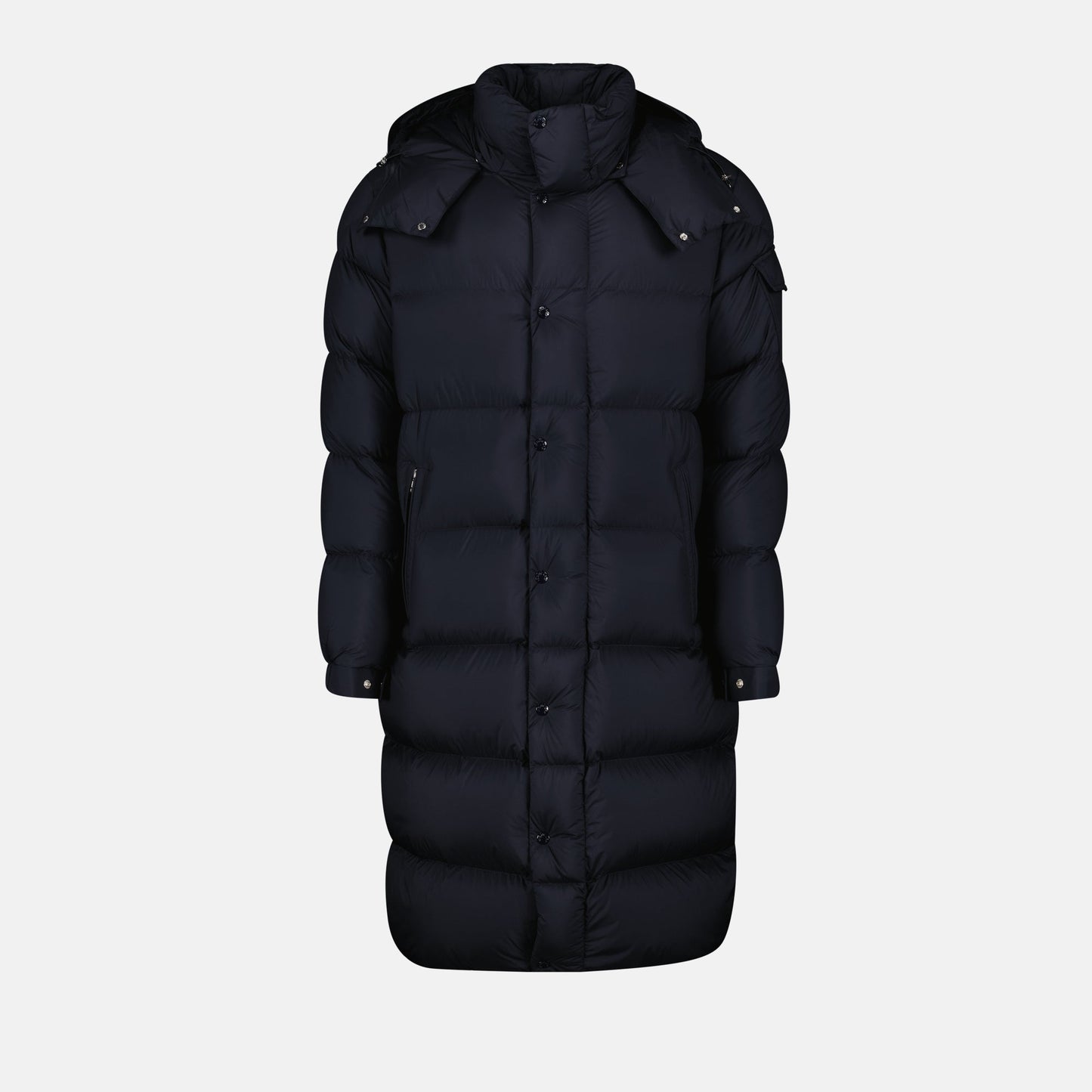 Hanoverian Coat, Long Puffer Coat, Moncler Jacket, Navy Down Coat, Stylish Winter Wear