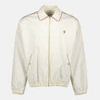 Imagen de chaqueta bomber de algodón blanco - Drôle de Monsieur por Drôle de Monsieur para hombres - Temporada Primavera-Verano 2026 - Vista frontal