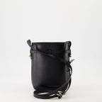 Givenchy, luxury bucket bag, calf leather, adjustable strap, black fashion accessory