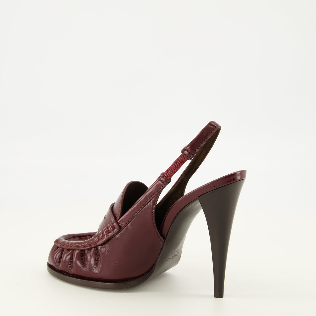 Loafer Slingbacks Bordéus