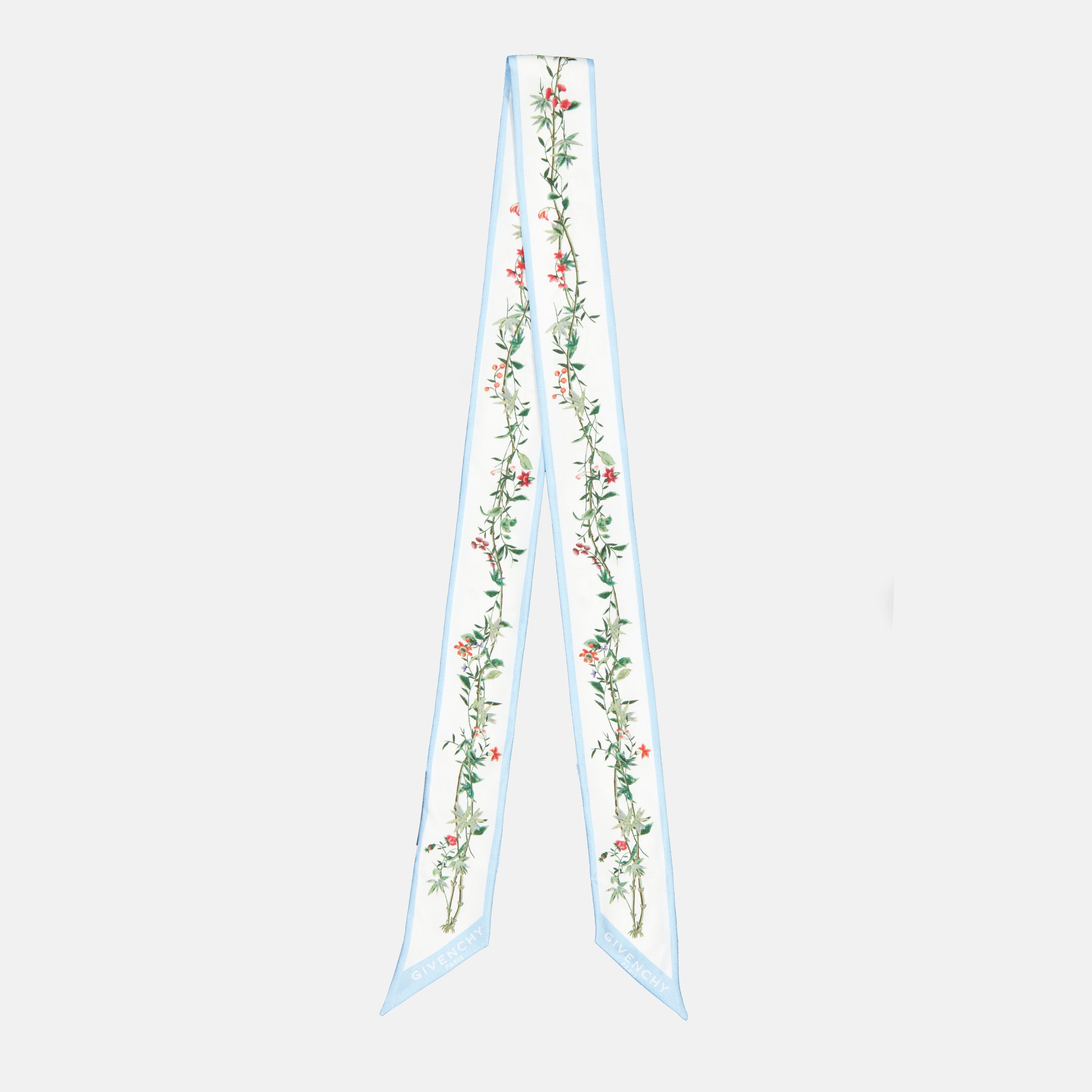 silk headband, Givenchy accessories, floral print headband, luxury fashion accessory, Autumn-Winter collection