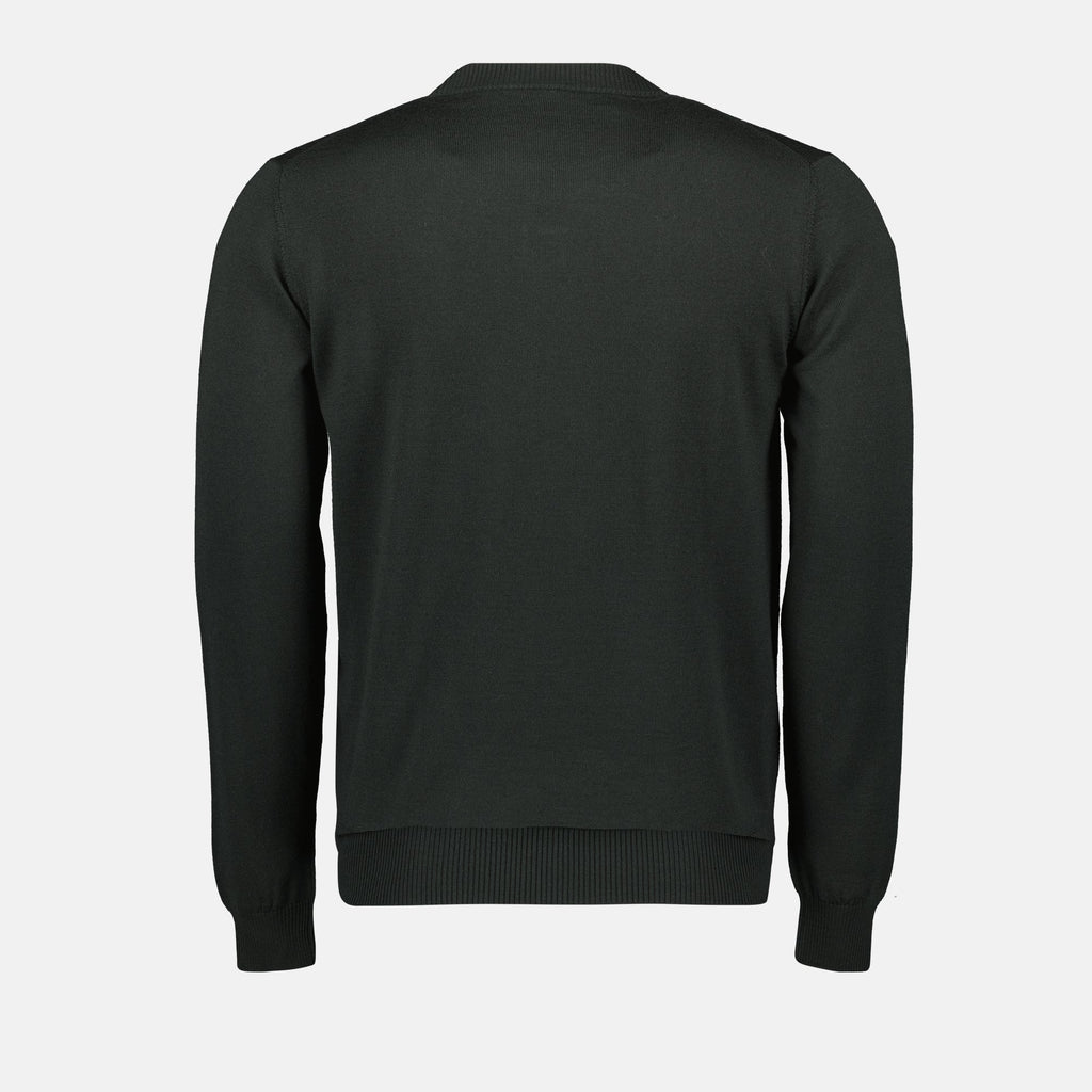 カーキウールセーター