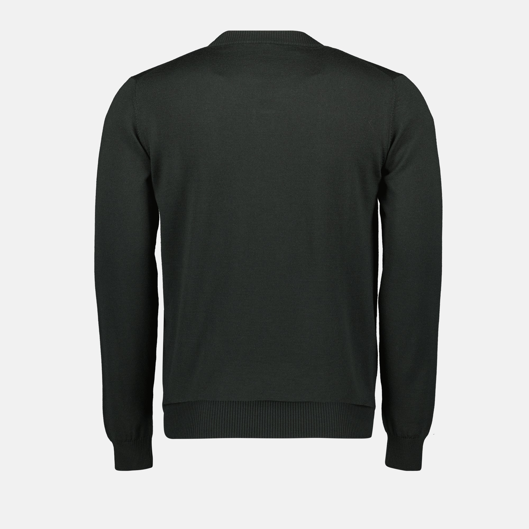 カーキウールセーター