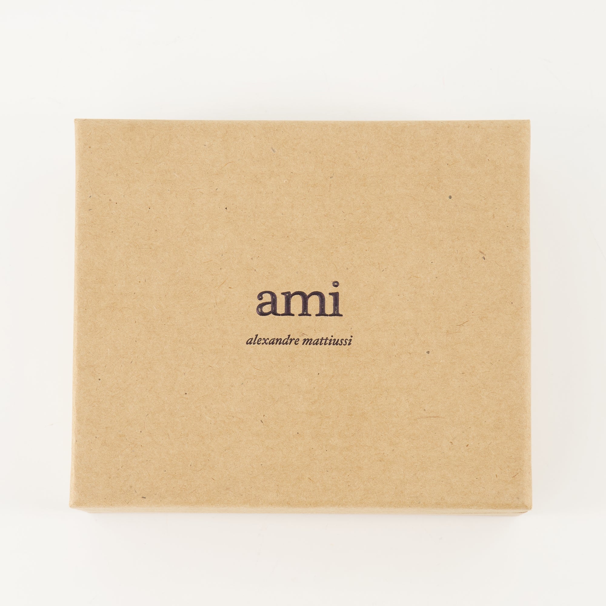 Ami Paris card holder, leather card holder, unisex accessories, square card holder, luxury accessories