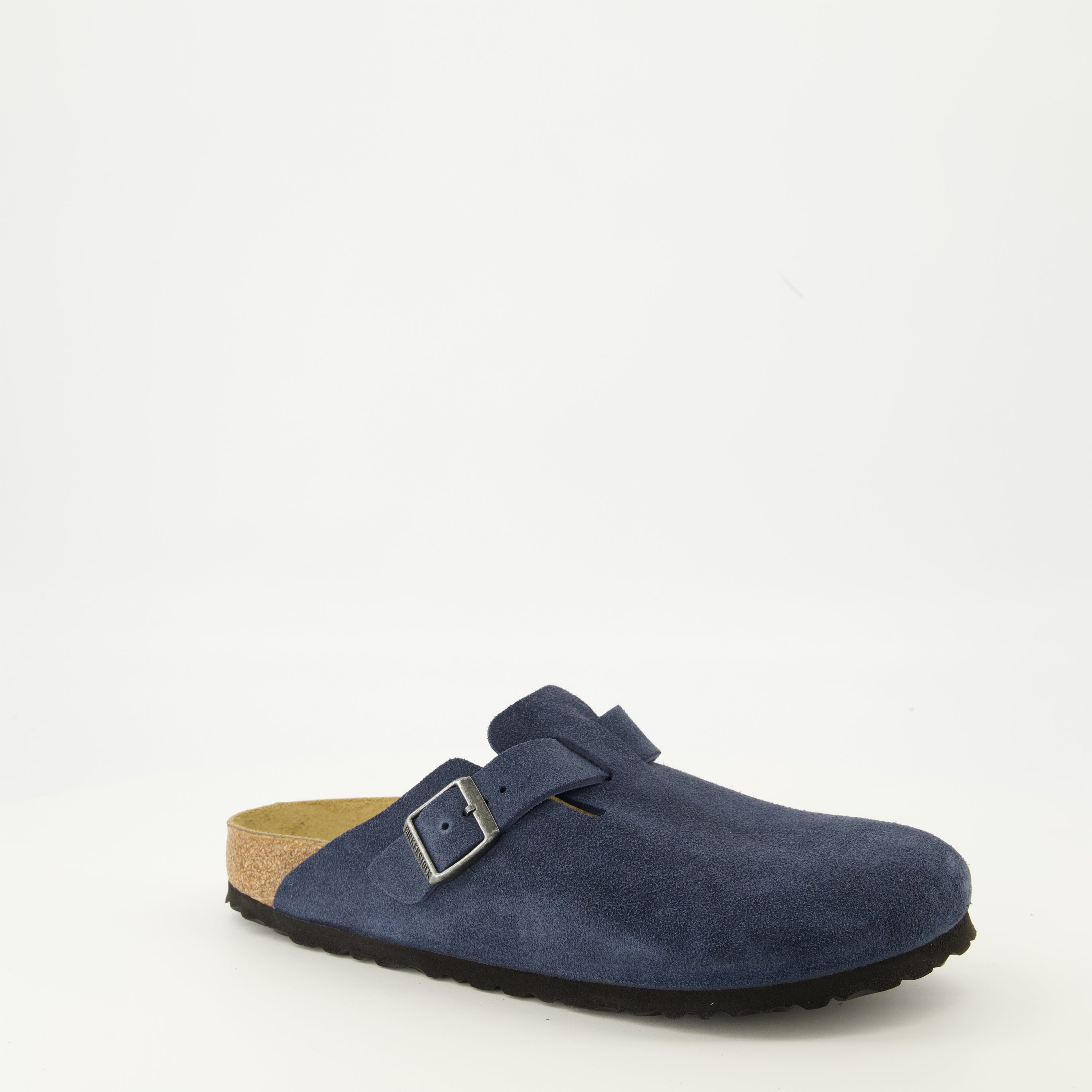 slip-on shoes, comfortable footwear, blue suede shoes, adjustable fit, molded sole