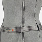 denim effect dress, Diesel dress, midi dress, Spring-Summer 2025, casual dress