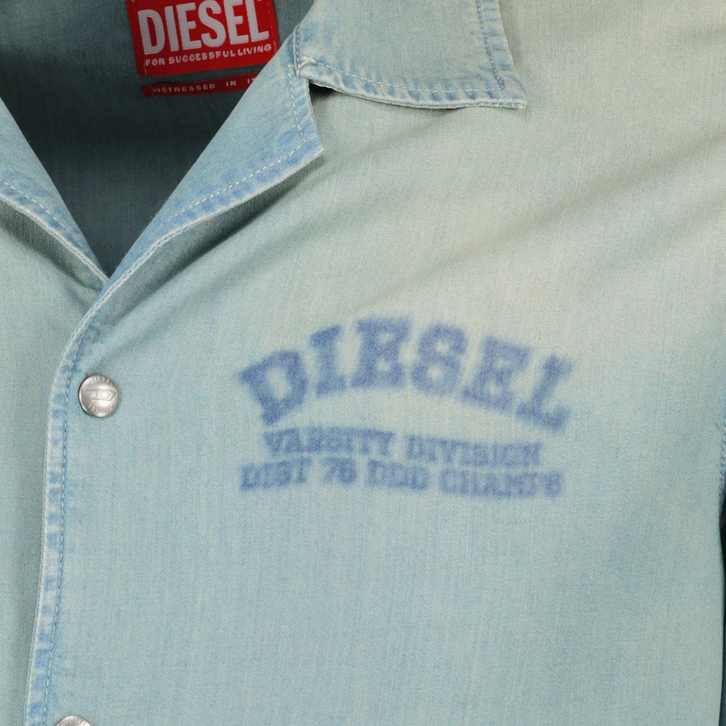 Immagine della camicia effetto denim D-Banni di Diesel per uomo - Stagione Primavera-Estate 2026 - Vista dettagliata 2