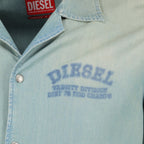 Bilde av D-Banni denim-effect skjorte fra Diesel for menn - Sesong Vår-Sommer 2026 - Detaljvisning 2