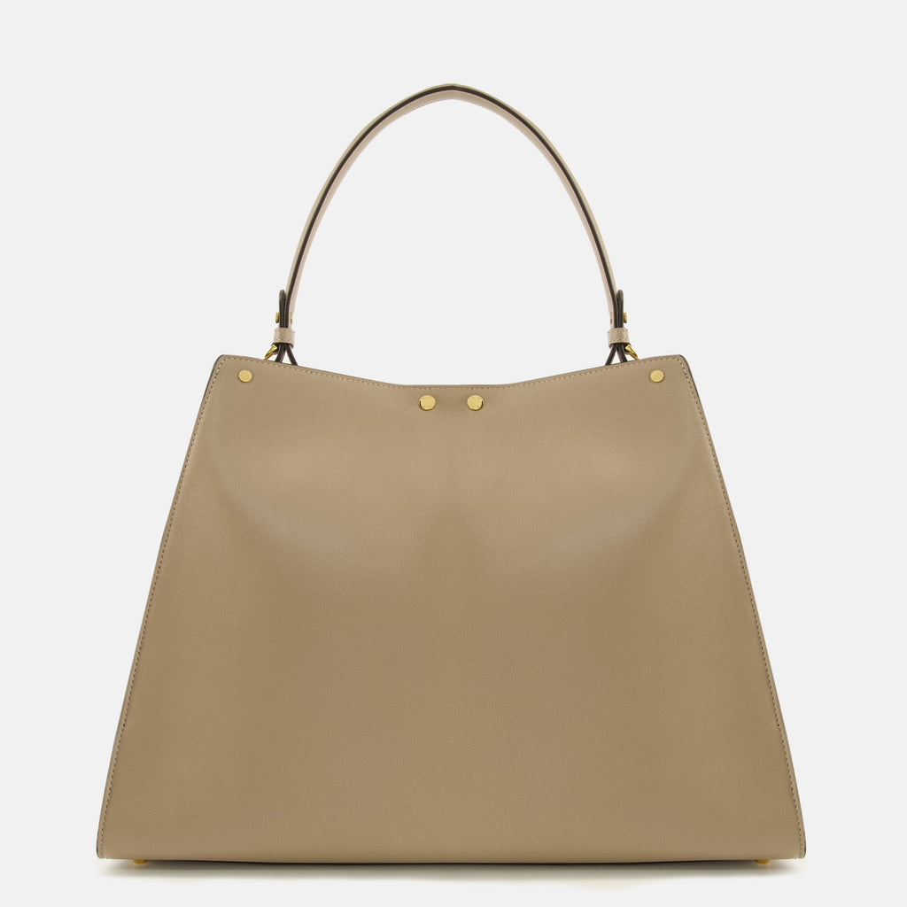 Way Large Leather Beige Bag