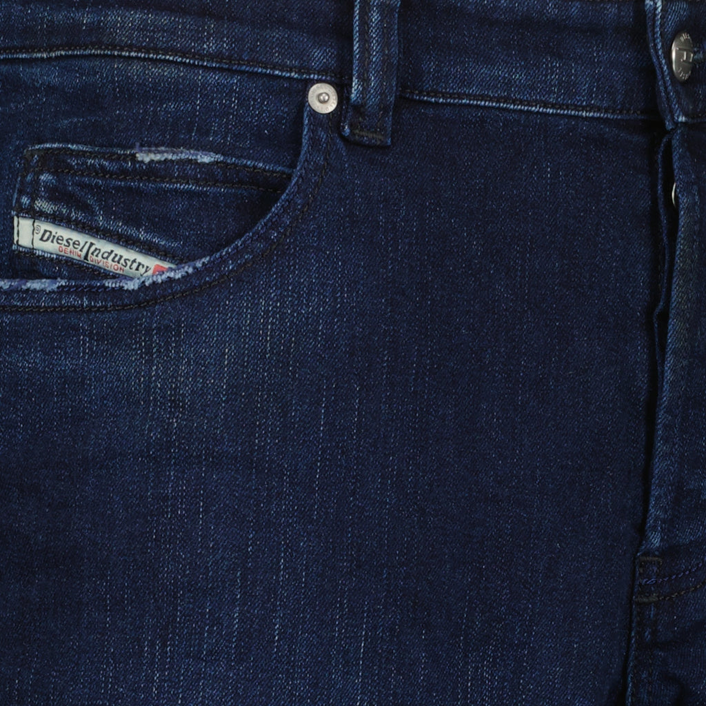 Diesel jeans, dark blue jeans, men's denim, classic fit jeans, five-pocket jeans