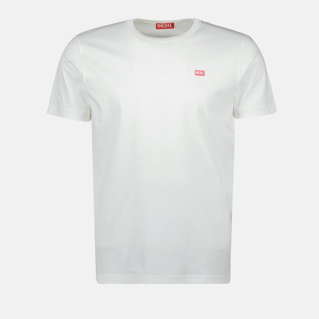 Image of White T-Miegor-K77 T-shirt by Diesel for Men - Season Spring-Summer 2025 - Front View