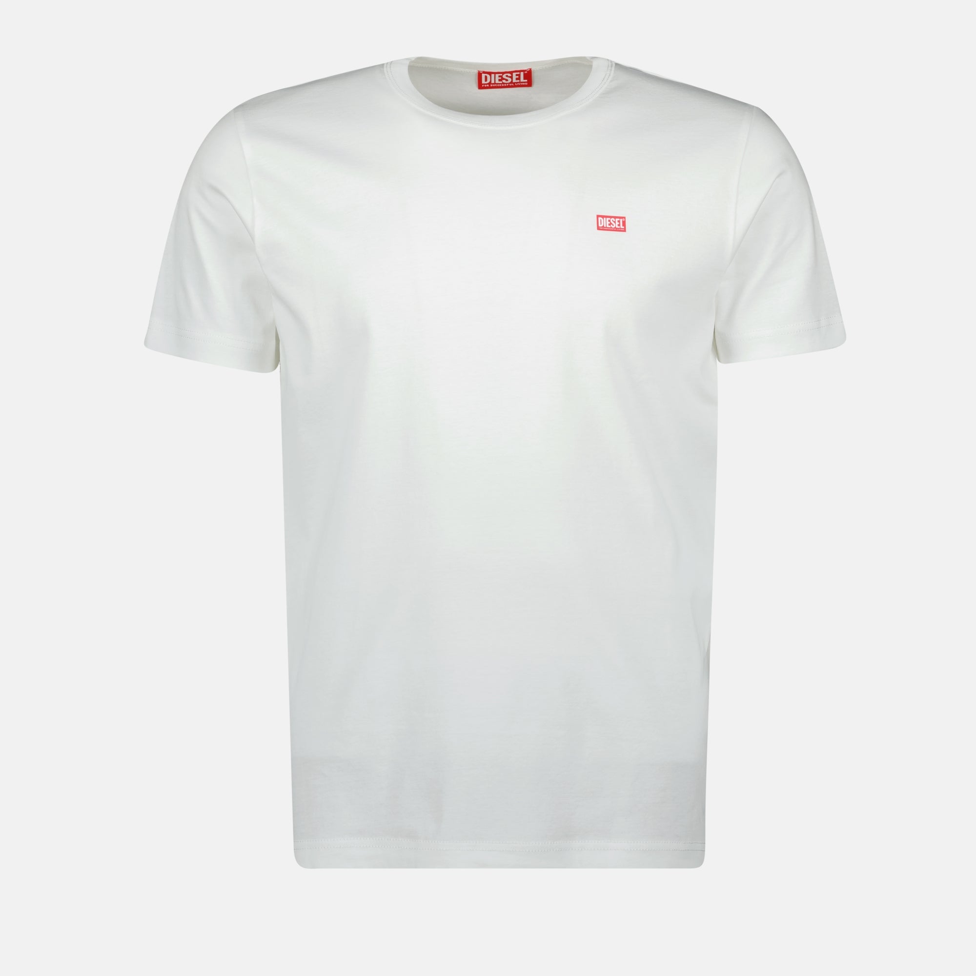 Image of White T-Miegor-K77 T-shirt by Diesel for Men - Season Spring-Summer 2025 - Front View