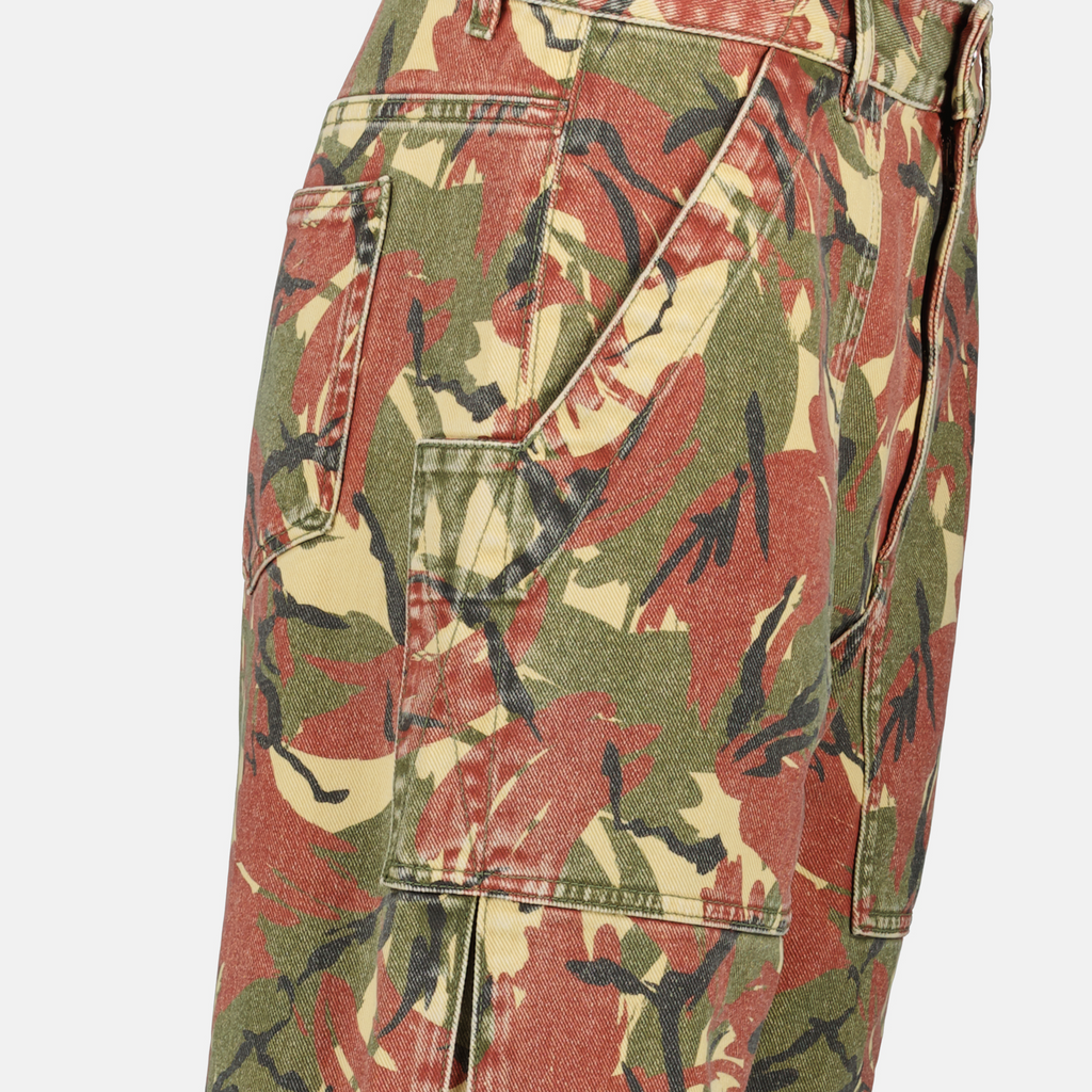 Camouflage jeans, Cargo jeans, Women's denim, Rabanne jeans, Spring-Summer collection