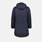 Immagine di parka blu impermeabile di K-Way per unisex - Stagione Autunno-Inverno 2024 - Vista posteriore