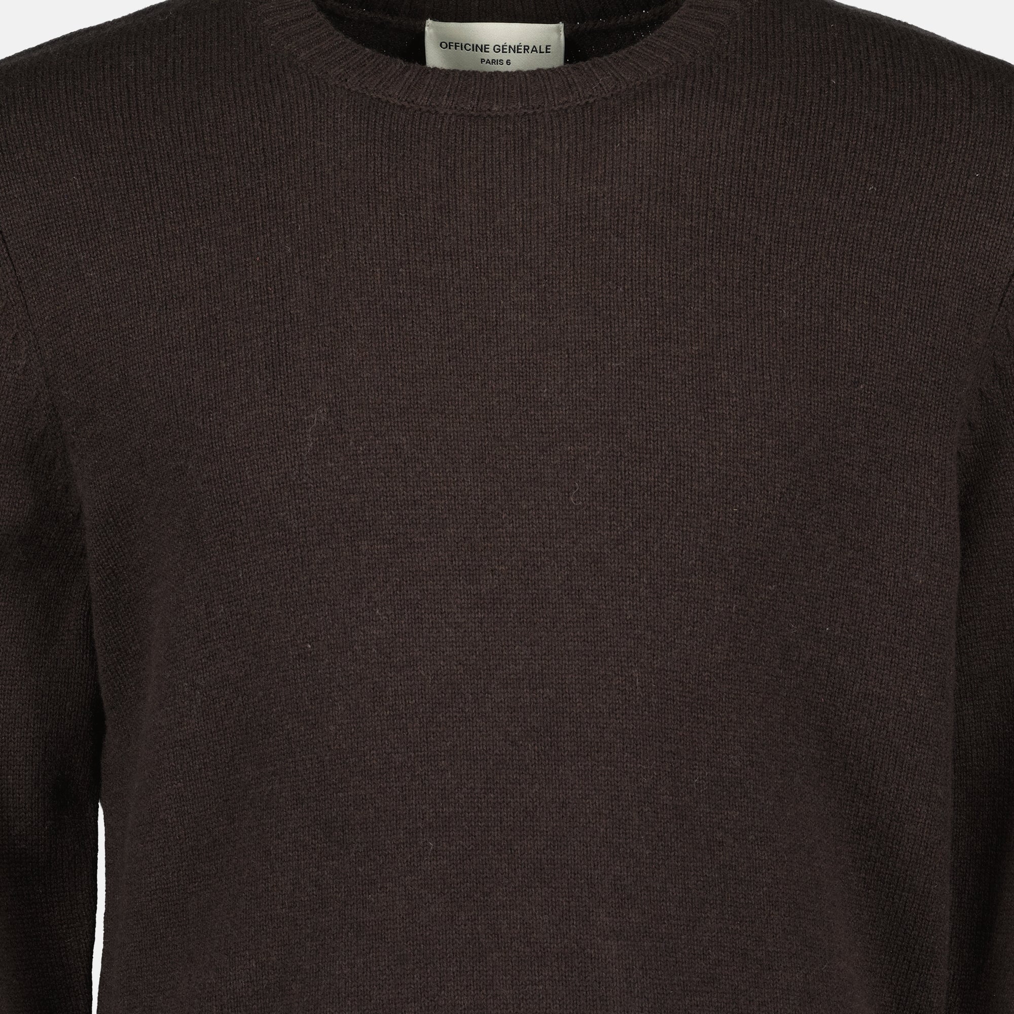 le pull mycrew marron officine generale men 15618305556860