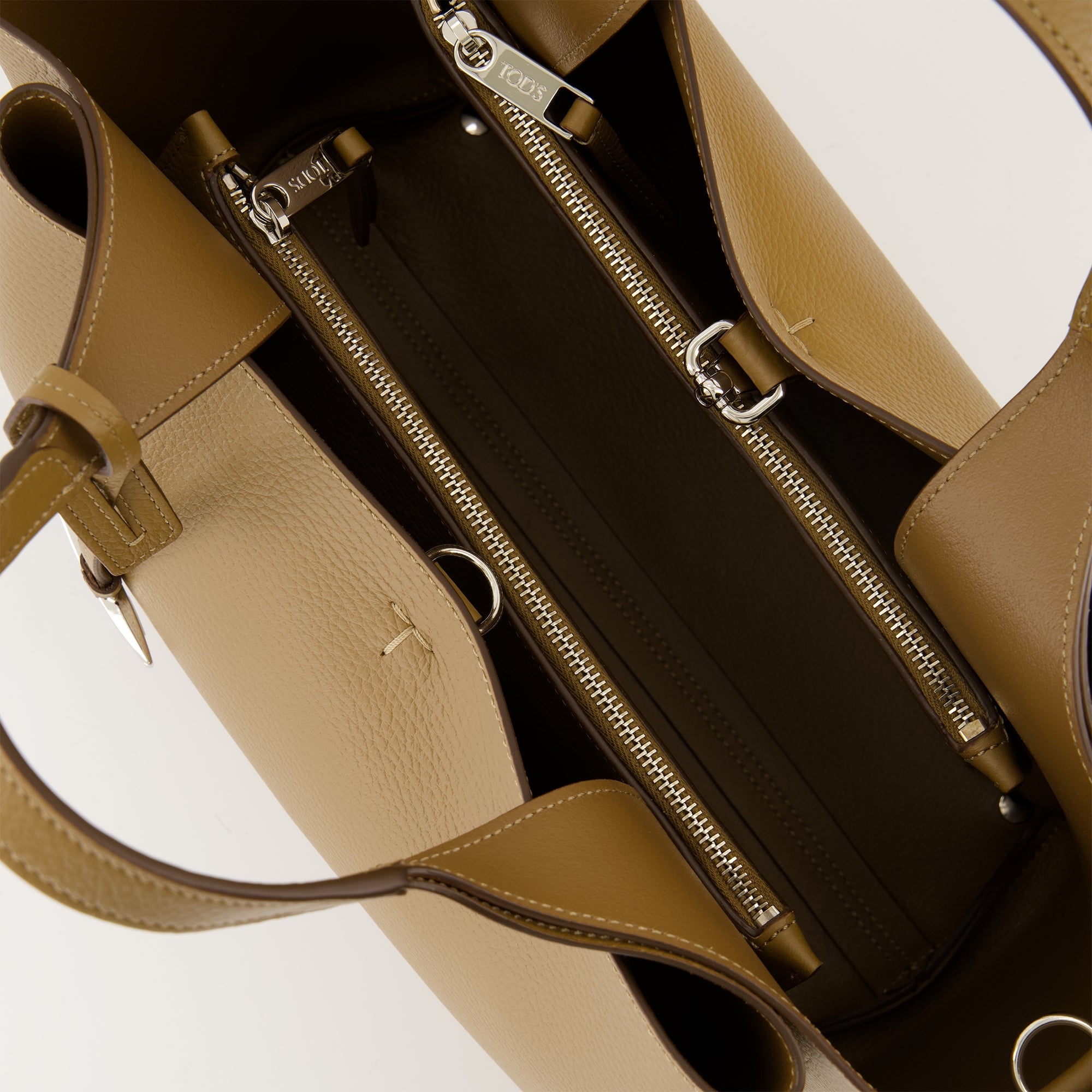 Mini Brown Bag, Tod's handbag, grained calf leather bag, designer accessories, Autumn-Winter collection