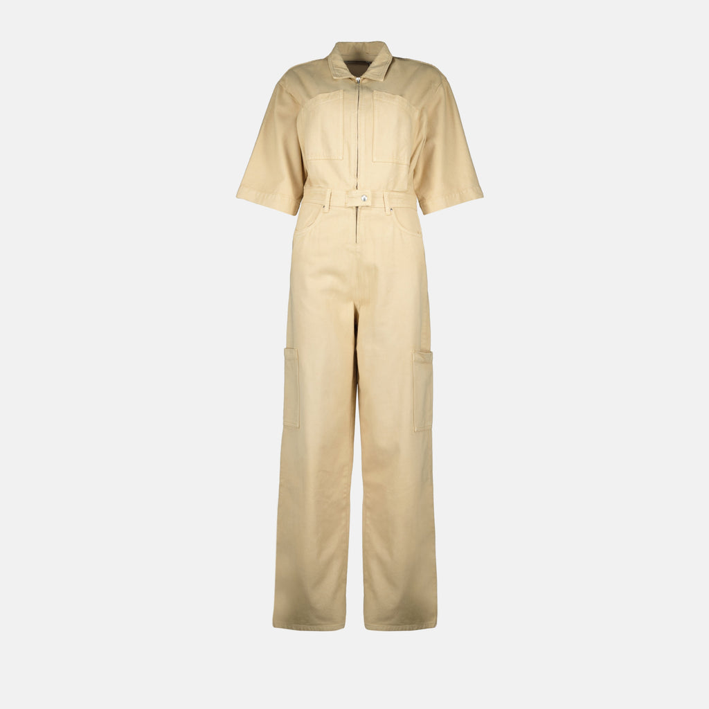 Image de la combinaison beige Mania par Iro pour femmes - Saison Printemps-Été 2025 - Vue de face