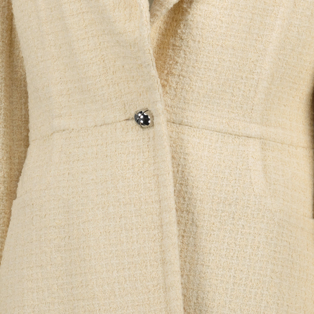 tweed jacket, beige jacket, Patou fashion, Autumn-Winter collection, women's outerwear