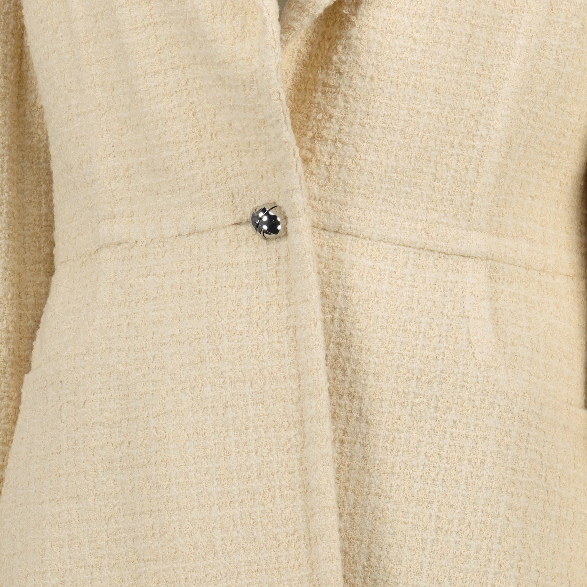 tweed jacket, beige jacket, Patou fashion, Autumn-Winter collection, women's outerwear