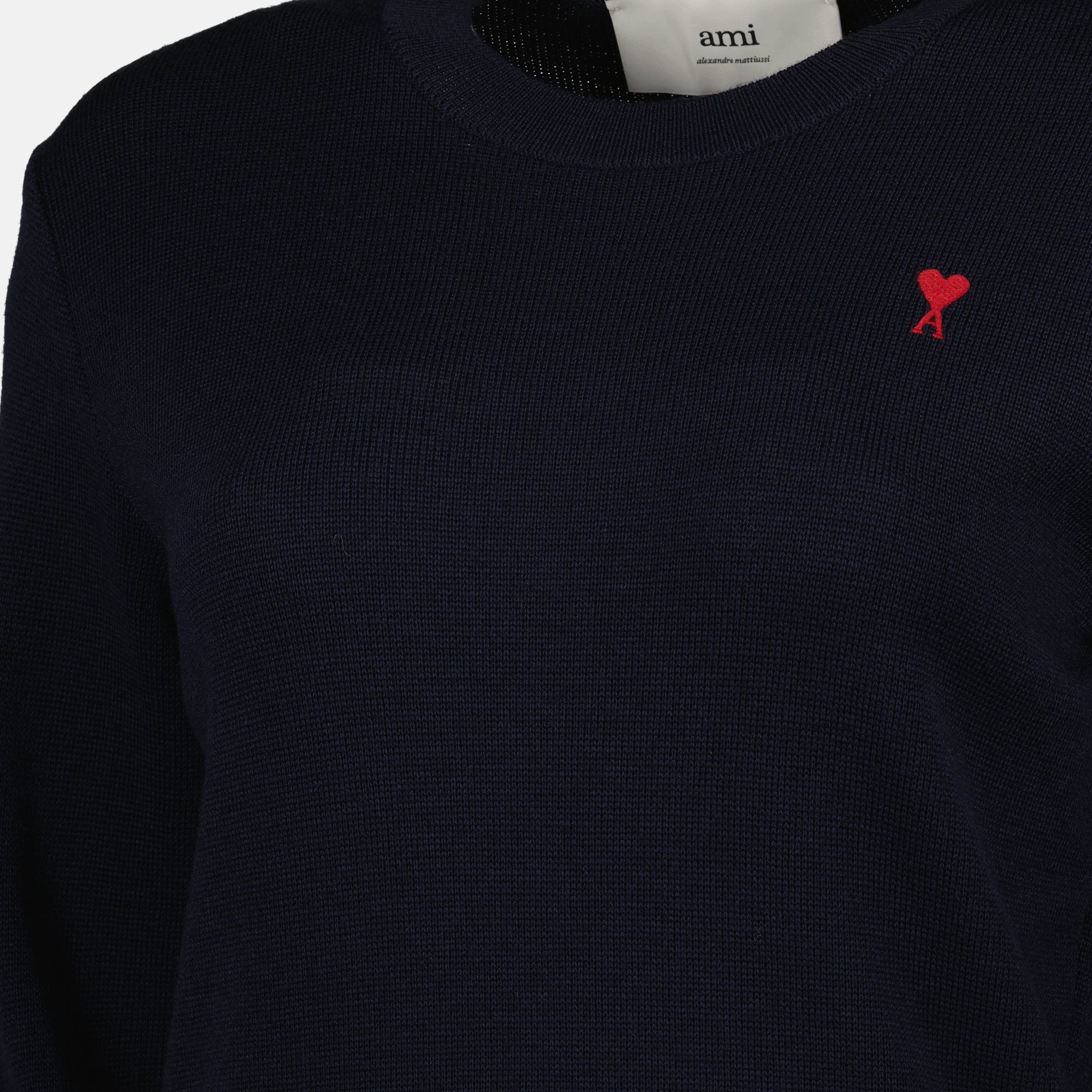 女性用Ami PARISのAmi de coeurネイビープル、2025年秋冬シーズンの画像 - ディテールビュー5