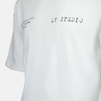 white t-shirt, L8 Studio, oversized fit, cotton t-shirt, Spring-Summer collection